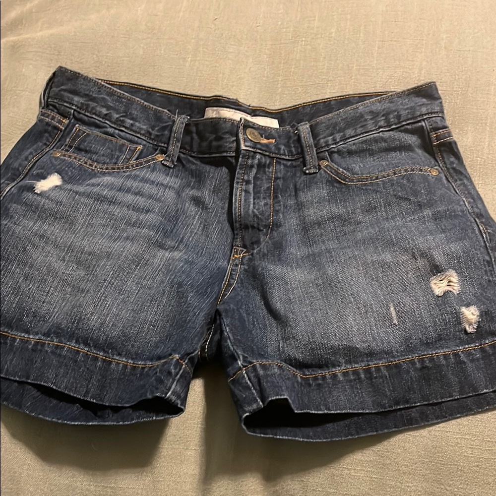 Old Navy Blue Jean Shorts Distressed
